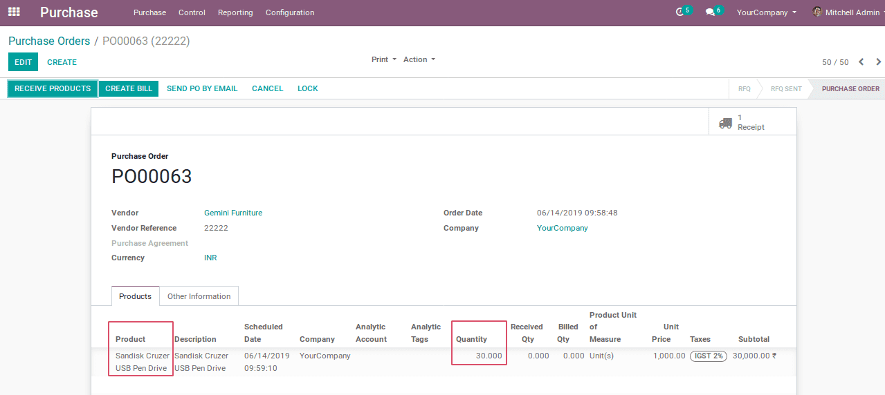 bank i draft can return Odoo Return Purchase Refund How to and Do in 12