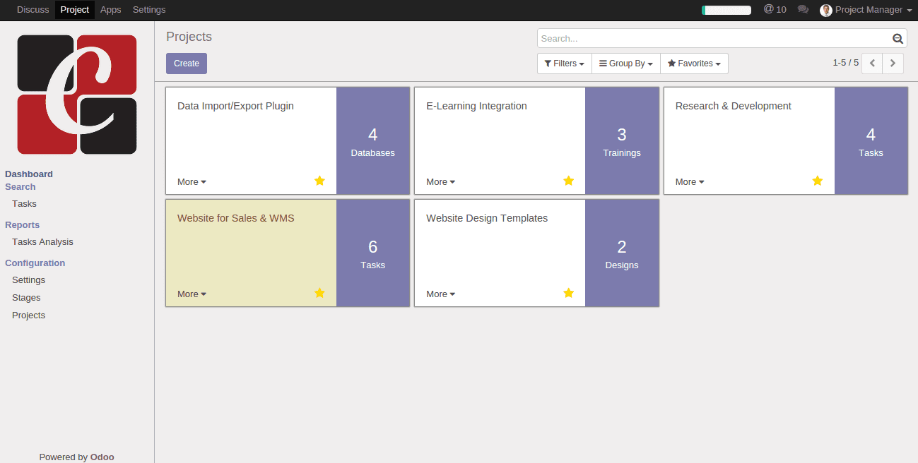 Odoo Project Management